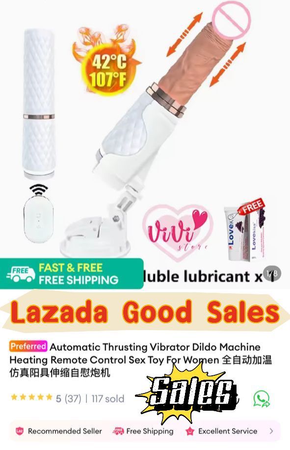 Vivi Store Automatic Vibrator Thrusting Dildo Malaysia